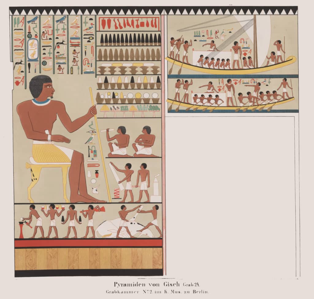 Le pain et ses hiéroglyphes en Egypte antique.