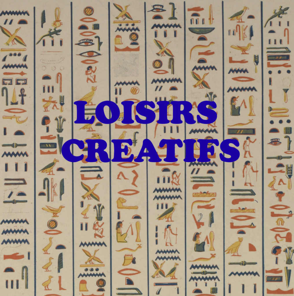 Des loisirs créatifs sur le thème de l'Égypte ancienne.